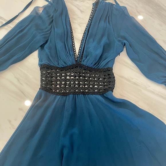 For Love & Lemons
Celine Mini Dress in Midnight - Picture 2 of 9